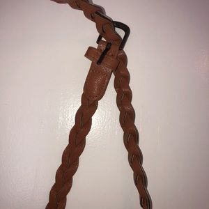 Tan braided belt